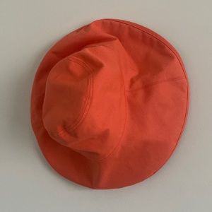 Anthropologie Reversible Canvas Bucket Hat Tropical Print